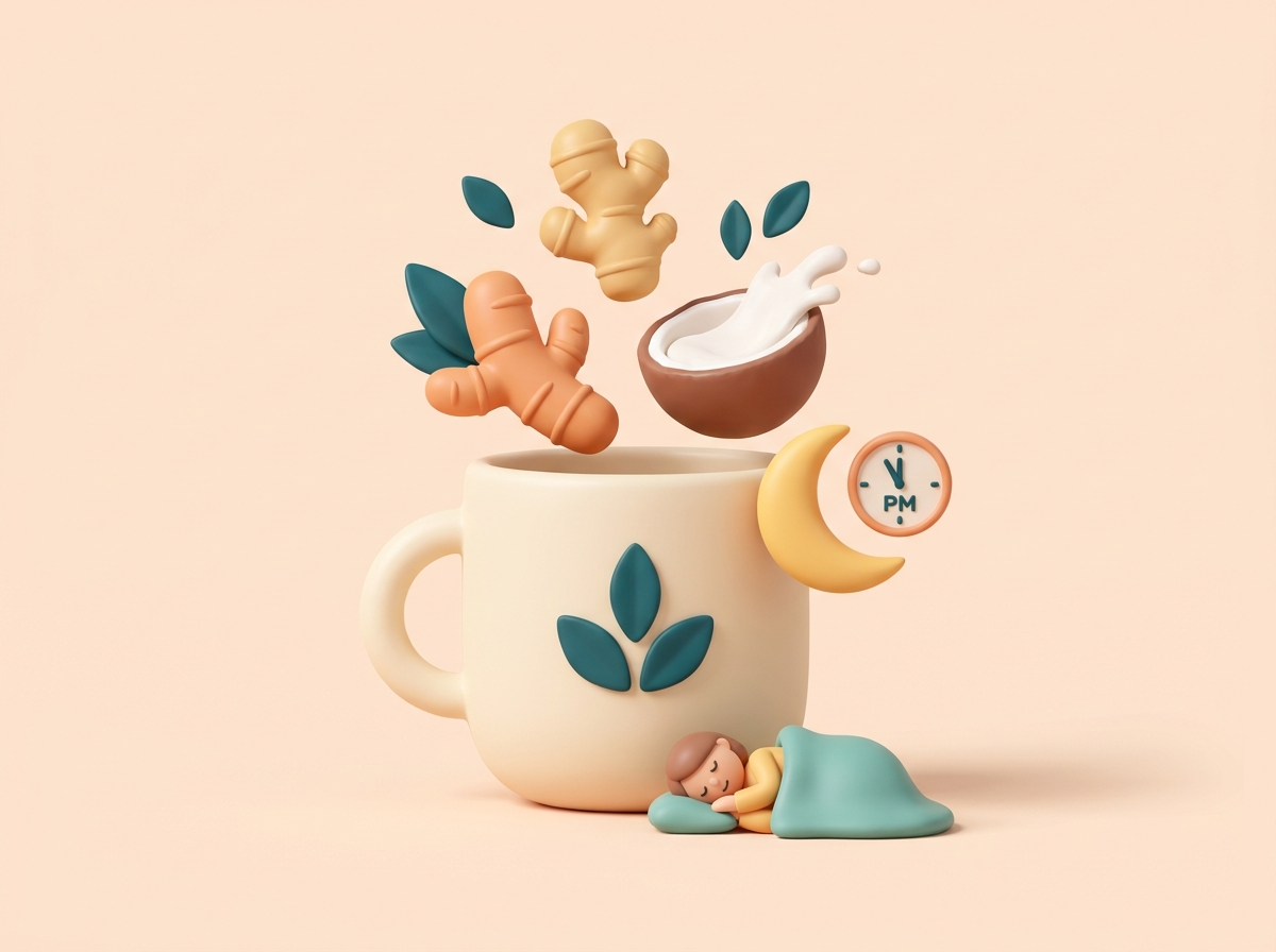 Mix Ginger, Turmeric and Coconut Milk And Drink 1 Hour Before Going To Bed – You Will Be Surprised By The Results The Next Morning!