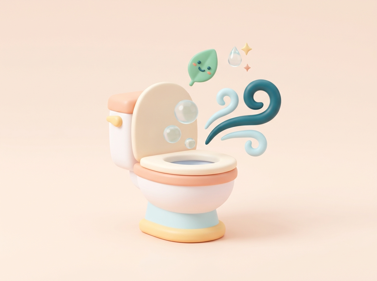 The Toilet Always Smells Fresh And Stays Clean. All You Need Is This